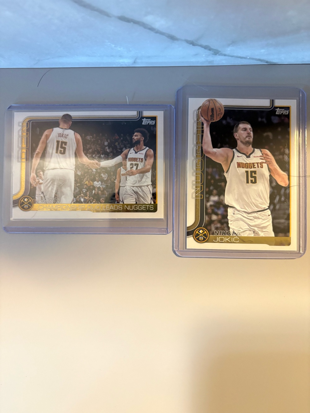 Topps Nikola Jokić Denver Nuggets Trading Cards - White & Gold Accents